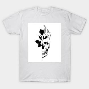 skully rose T-Shirt